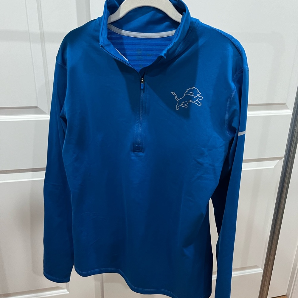 NFL Nike Detroit Lions Fleece Lined Quarter-Zip